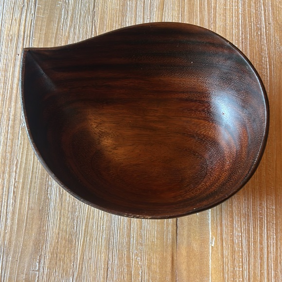 Vintage Handmade Workshop For The Blind Salvation Army Made In Haiti Wood Bowl - Picture 10 of 10